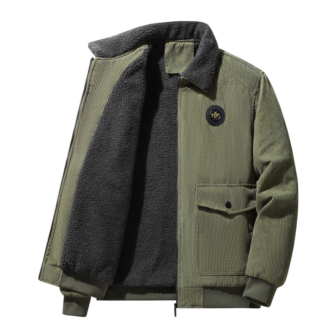 Herren Lässige Steppjacke mit Teddyfutter Echo Archiv 1787797413