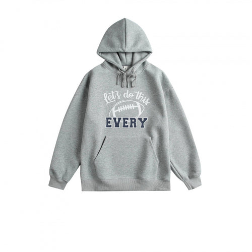 Unisex Oversize-Kapuzenpullover mit College-Print und Kängurutasche Echo Archiv