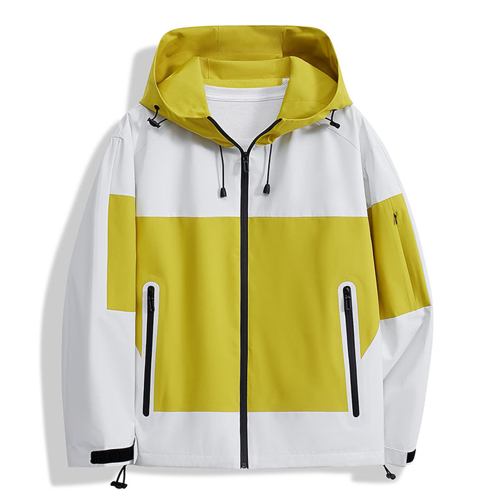 Herren Funktionsjacke mit atmungsaktiven Einsätzen und verstellbarer Kapuze Echoarchiv
