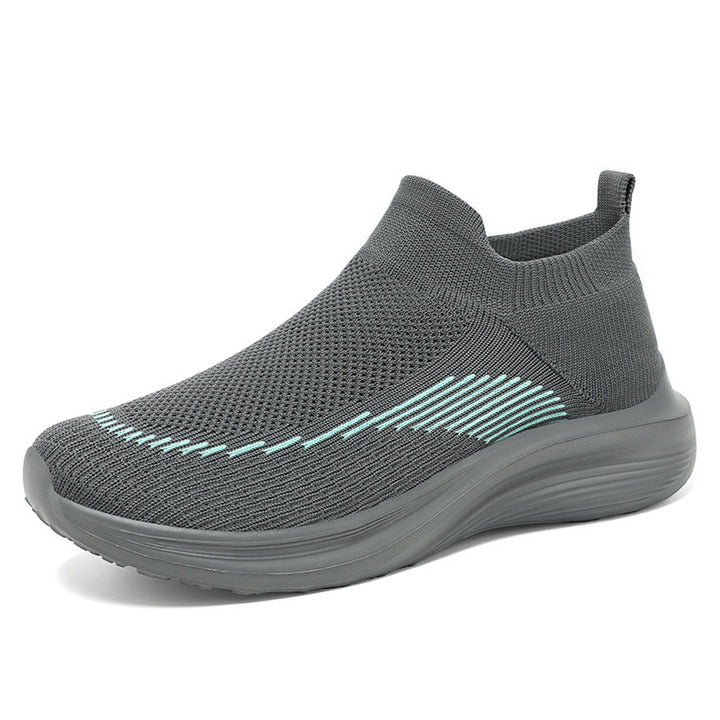 Damen nan ultraleichter Strick-Fit-Reisesneaker mit ergonomischem Memory-Fußbett, elastischem Sockeneinstieg und rutschfester Travel-Profilsohle Echo Archiv