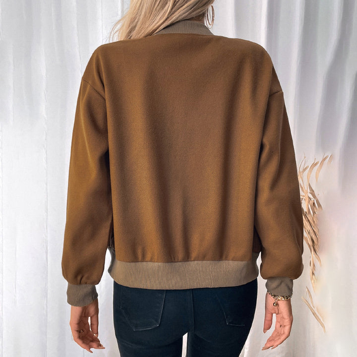 Damen Lässige Bomberjacke Echo Archiv