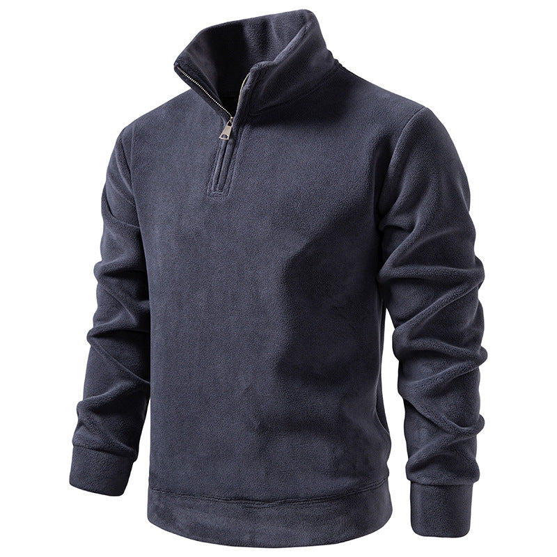 Herren Fleece-Halbzip-Pullover mit Stehkragen und weichem Mikrofleece Echo Archiv