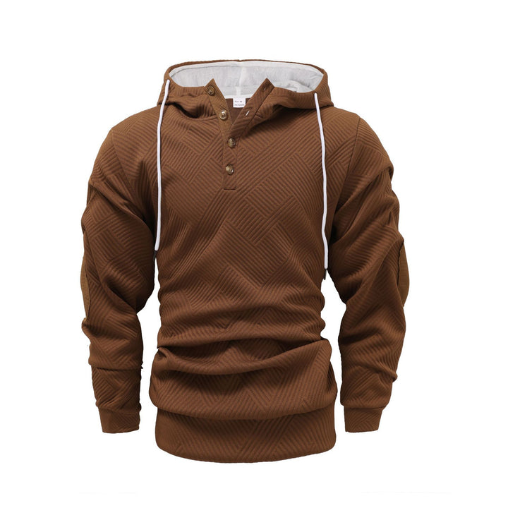 Herren Sportlicher Kapuzenpullover mit einzigartigem Strukturdesign und modischen Akzenten Echoarchiv