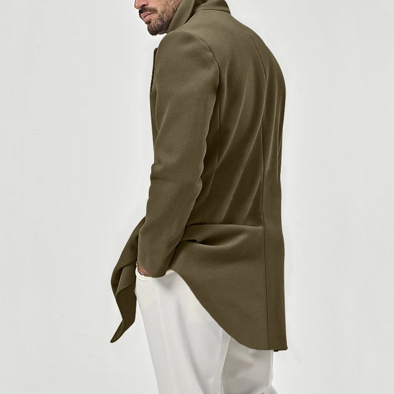 Herren eleganter Doppeltknopf-Mantel Echoarchiv