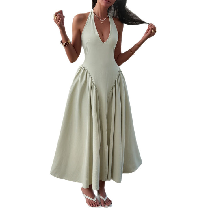 Damen Midikleid mit lässigem Rückenausschnitt und Schleifenverschluss Echo Archiv