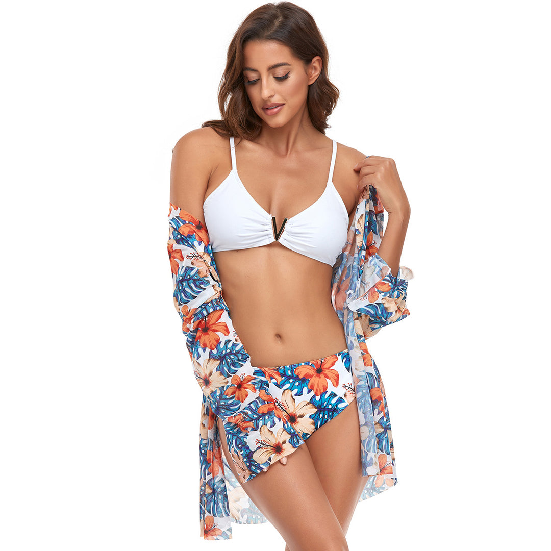 Damen Bikiniset mit transparenter Strandtunika Echo Archiv