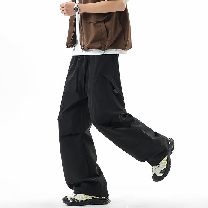 Herren Weite technische Cargo-Freizeithose mit Tunnelzug, Multifunktionstaschen & Outdoor‑Performance Echoarchiv