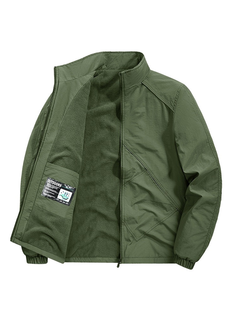 Herren Leichte Übergangsjacke mit Fleece-Futter Echo Archiv