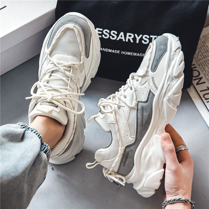 Damen modische Chunky Sneakers mit atmungsaktiver Oberflächenstruktur und verstärktem Fersenbereich Echo Archiv