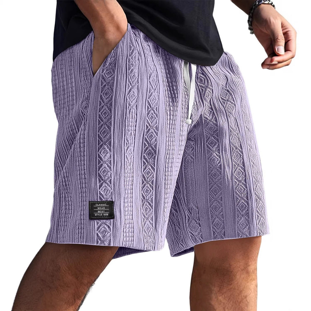 Herren Stilvolle Freizeithosen im lässigen Strickdesign Echoarchiv