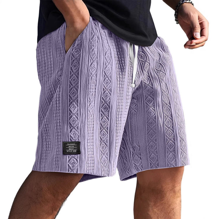 Herren Stilvolle Freizeithosen im lässigen Strickdesign Echoarchiv