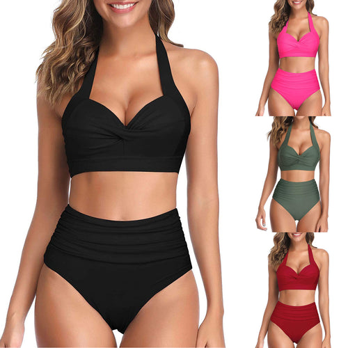 Damen Modischer Bikini mit hochgeschnittenem Höschen Echo Archiv