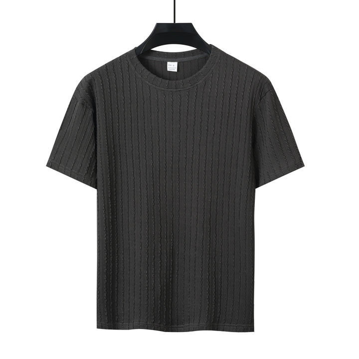 Herren T-Shirt mit strukturiertem Muster Echoarchiv