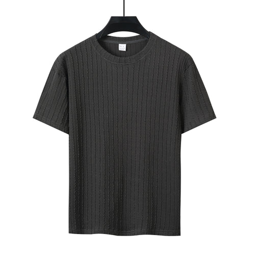 Herren T-Shirt mit strukturiertem Muster Echoarchiv