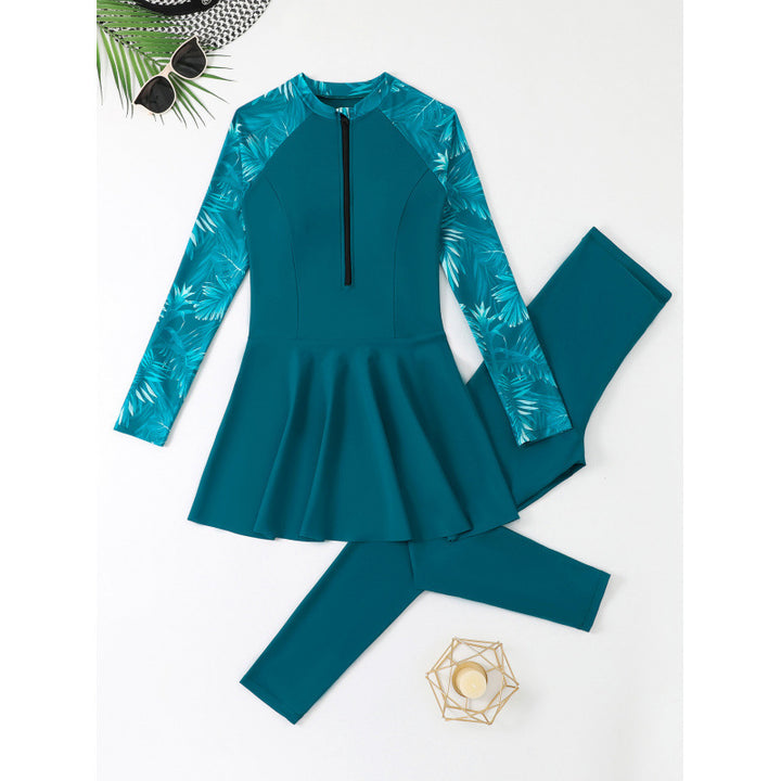 Damen Schwimmuniform mit langen Ärmeln Echo Archiv