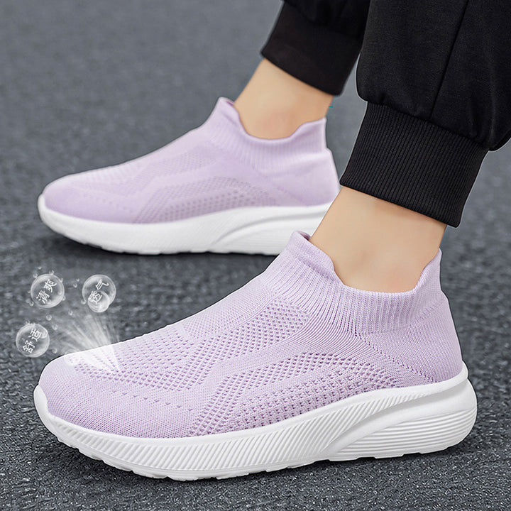 Unisex Atmungsaktiver Strick-Slipper-Sneaker mit Memory-Fußbett Echoarchiv