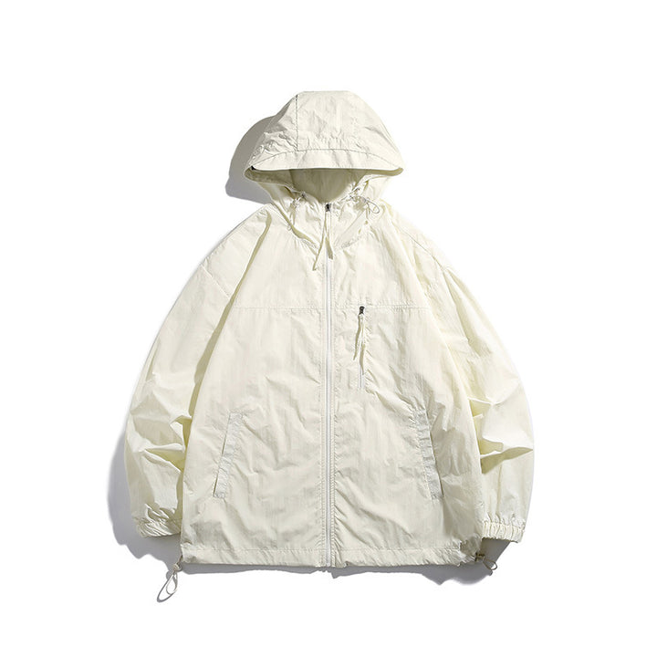 Herren Funktionsjacke mit verstellbarem Kapuzenschutz und atmungsaktiven Einsätzen Echoarchiv
