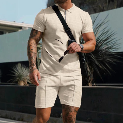 Herren Polo-Set mit modischer Struktur und komfortablem Schnitt Echoarchiv