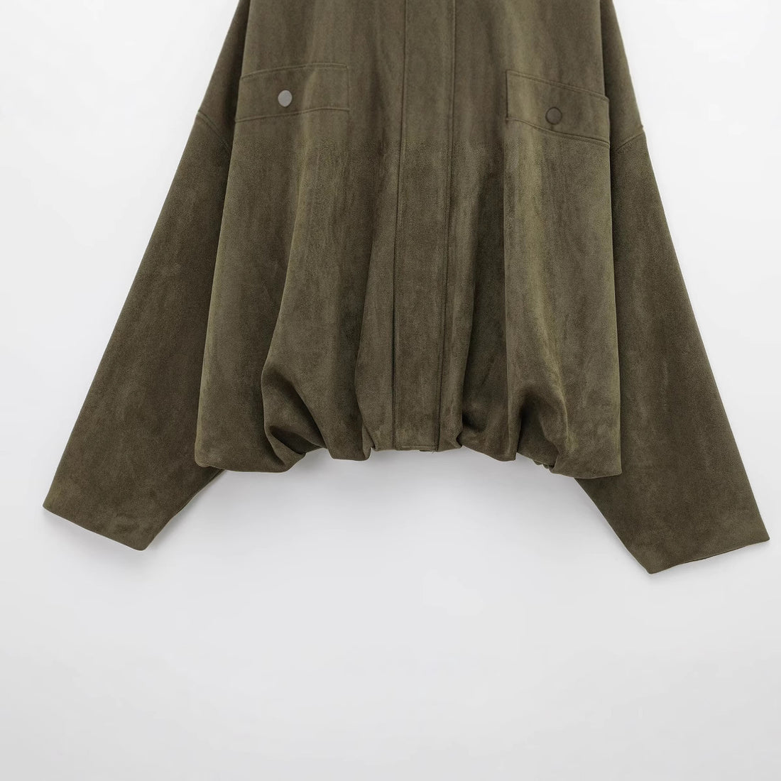 Damen Kurze Oversize‑Jacke im Cape‑Look mit ballonförmigem Saum Echoarchiv