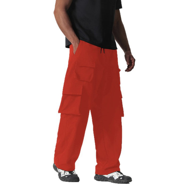 Herren Baggy-Cargohose im Multi-Taschen Utility-Style mit Kordelbund Echo Archiv