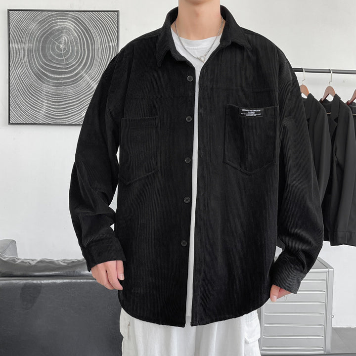 Herren lässige Cordjacke mit praktischen Taschen Echoarchiv