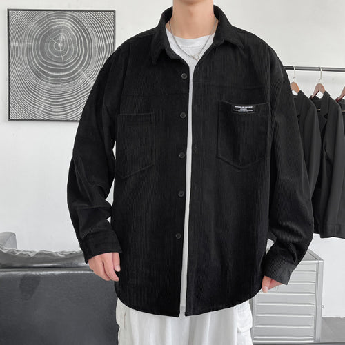 Herren lässige Cordjacke mit praktischen Taschen Echoarchiv