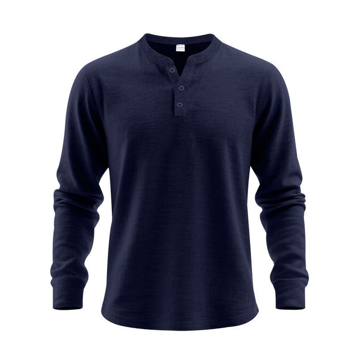 Herren Langarmshirt mit Knopfleiste Echoarchiv