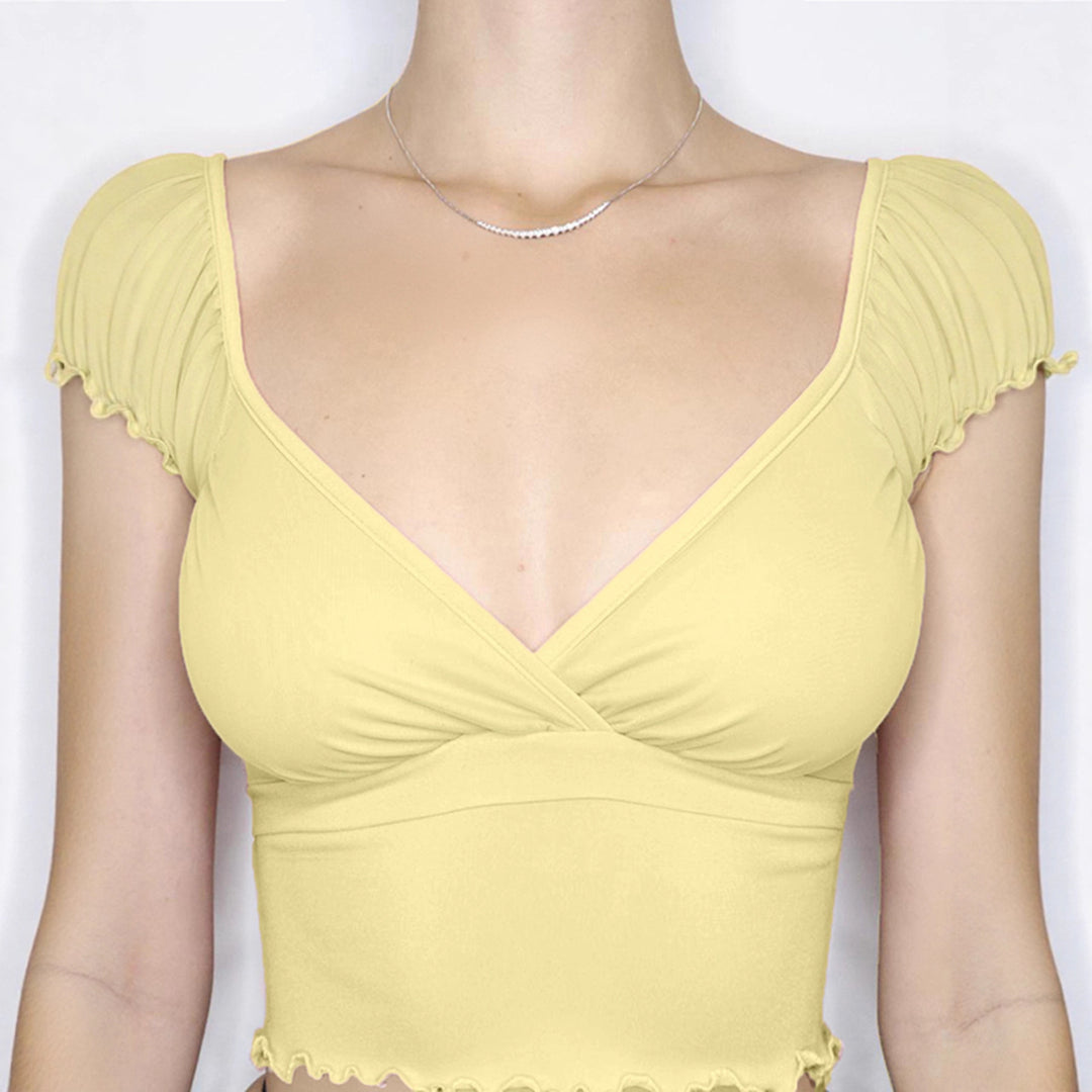 Damen luftiges Oberteil mit Rüschendetails Echo Archiv