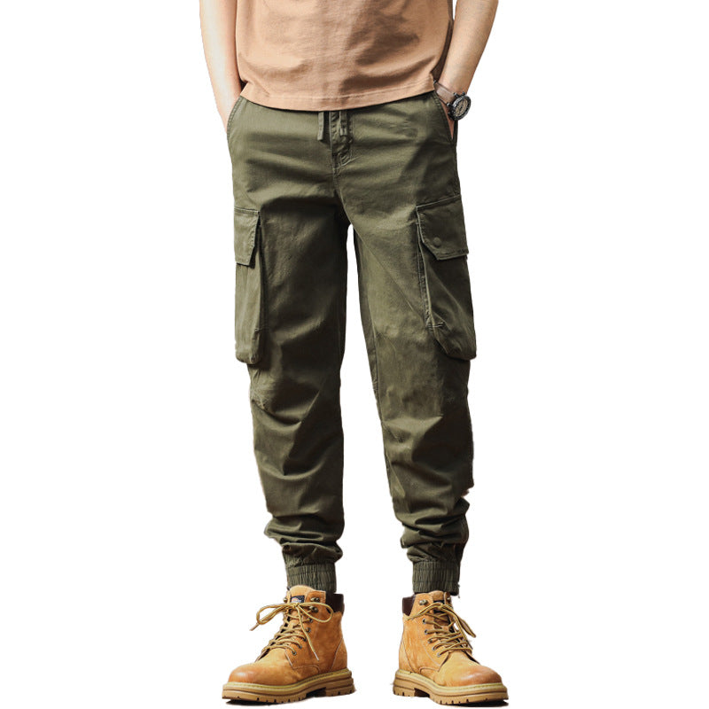 Herren Tactical-Style Cargojogger mit Tunnelzugbund, großen Klappentaschen und gerippten Beinabschlüssen Echo Archiv