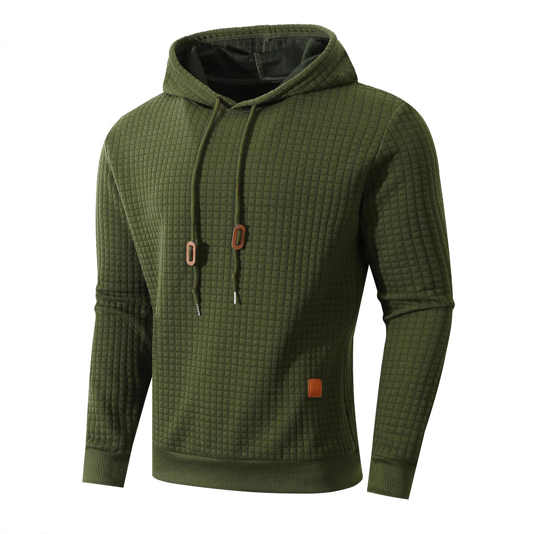 Herren Hoodie mit strukturiertem Design und praktischen Taschen Echoarchiv