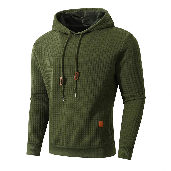 Herren bequemer Kapuzenpullover mit strukturiertem Design und praktischem Kordelzug Echoarchiv