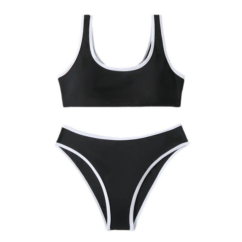 Damen Bikini-Set mit sportlichem Schnitt und kontrastierenden Akzenten Echo Archiv