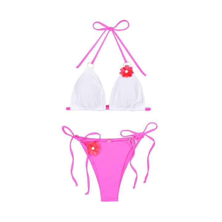 Damen Bikini mit verspieltem Blütenmotiv und verstellbaren Trägern Echo Archiv