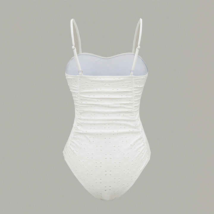 Damen eleganter Einteiler Badeanzug mit Raffungen Echo Archiv