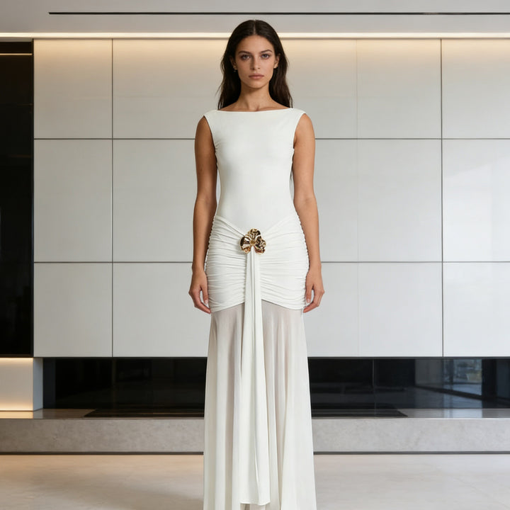 Damen Bodycon Abendkleid mit dekorativem Schößchen Echo Archiv