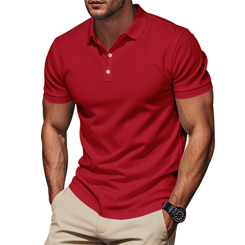 Herren atmungsaktives Poloshirt mit strukturiertem Gewebe Echoarchiv