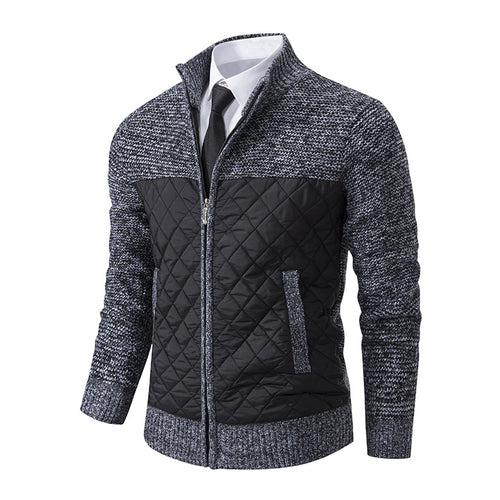 Herren gesteppte Freizeitjacke mit hochschließendem Kragen und praktischen Taschen Echoarchiv