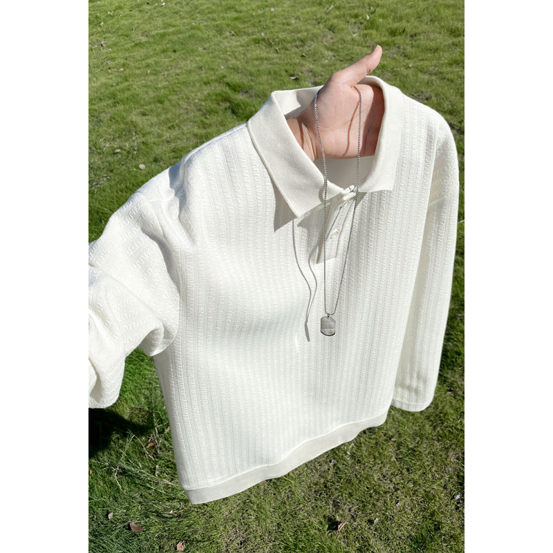 Damen Modisches Oversized Poloshirt mit strukturiertem Design Echo Archiv