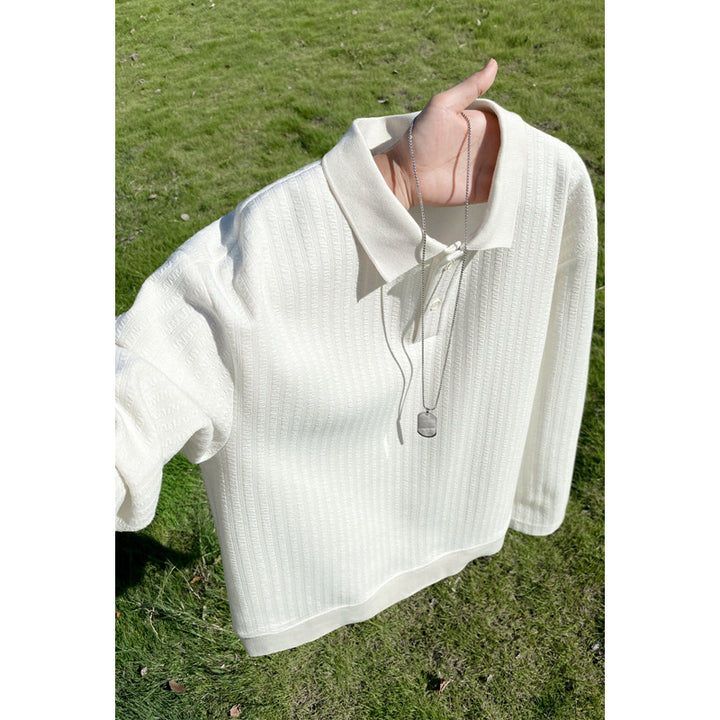 Damen Modisches Oversized Poloshirt mit strukturiertem Design Echo Archiv