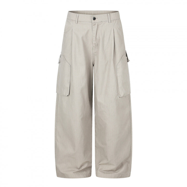 Damen weite Cargo‑Culottehose mit hoher Taille, aufgesetzten Klappentaschen und lässiger Cropped‑Silhouette Echo Archiv