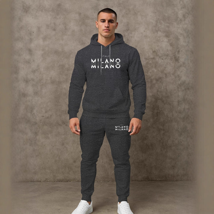 Herren Sportliches Hoodie- und Jogginghosen-Set Echoarchiv