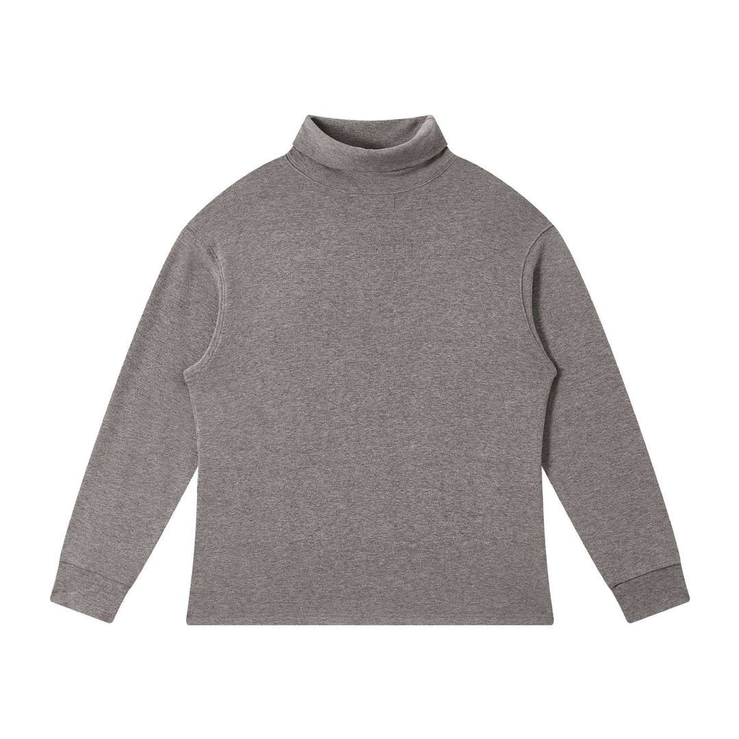 Damen Feinstrukturierter Rollkragen‑Sweater aus Baumwollmix mit Raglanärmeln Echoarchiv