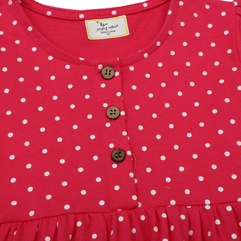 Mädchen Kleid mit niedlicher Pferdemotiv und Punkten Echo Archiv