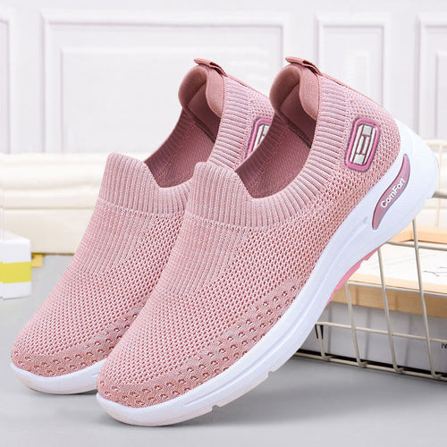 Damen nan nahtloser Strick-Slipper mit elastischem Einstieg und stoßdämpfender Komfortsohle Echo Archiv