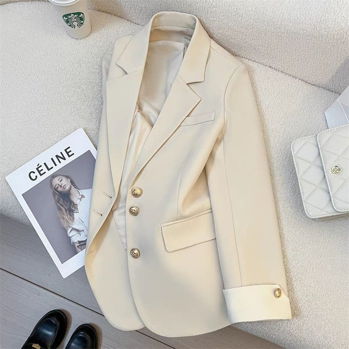 Damen Eleganter Blazer mit Goldknopfdetails Echo Archiv