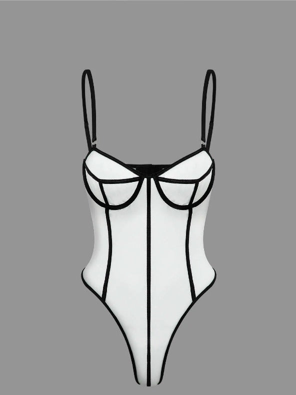 Damen Eleganter Figurformender Bodysuit Echo Archiv