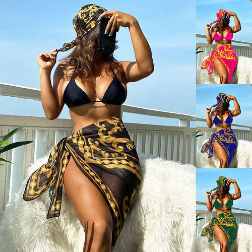 Damen Triangel-Bikini mit elegantem Kaftan Echo Archiv