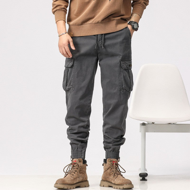 Herren Multifunktionale Cargo-Joggerhose mit Reißverschluss-Beinabschluss und großen Klappentaschen Echo Archiv