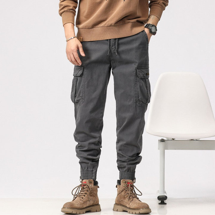 Herren Multifunktionale Cargo-Joggerhose mit Reißverschluss-Beinabschluss und großen Klappentaschen Echo Archiv