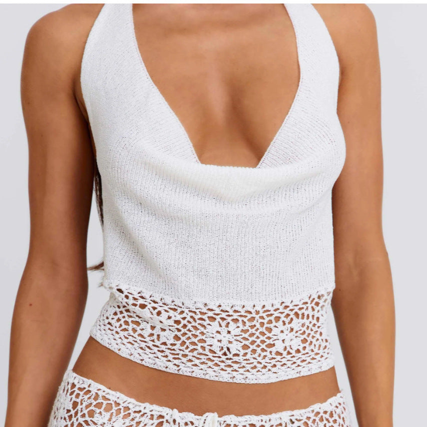 Damen luftiges Stricktop und Maxikleid Set Echo Archiv